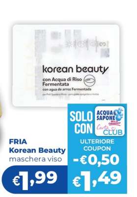 FRIA Korean Beauty Maschera Viso
