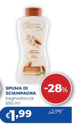 SPUMA DI SCIAMPAGNA bagnodoccia 650 ml