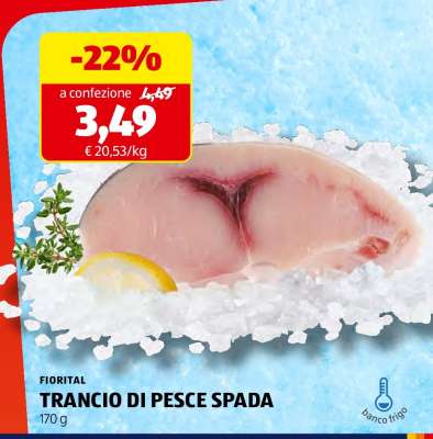 FIORITAL TRANCIO DI PESCE SPADA