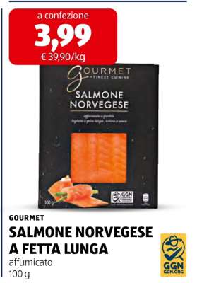 GOURMET SALMONE NORVEGESE A FETTA LUNGA