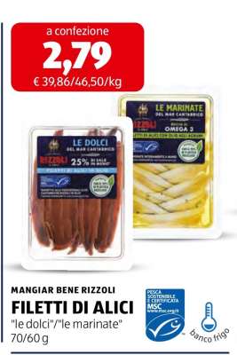 MANGIAR BENE RIZZOLI FILETTI DI ALICI