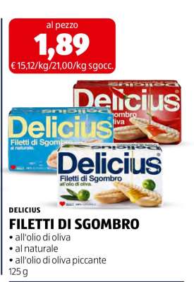 Delicius Filetti di Sgombro