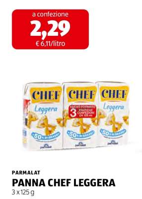 PARMALAT PANNA CHEF LEGGERA