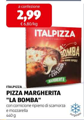 ITALPIZZA PIZZA MARGHERITA LA BOMBA
