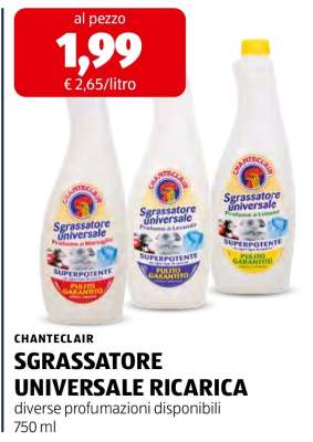 CHANTECLAIR SGRASSATORE UNIVERSALE RICARICA
