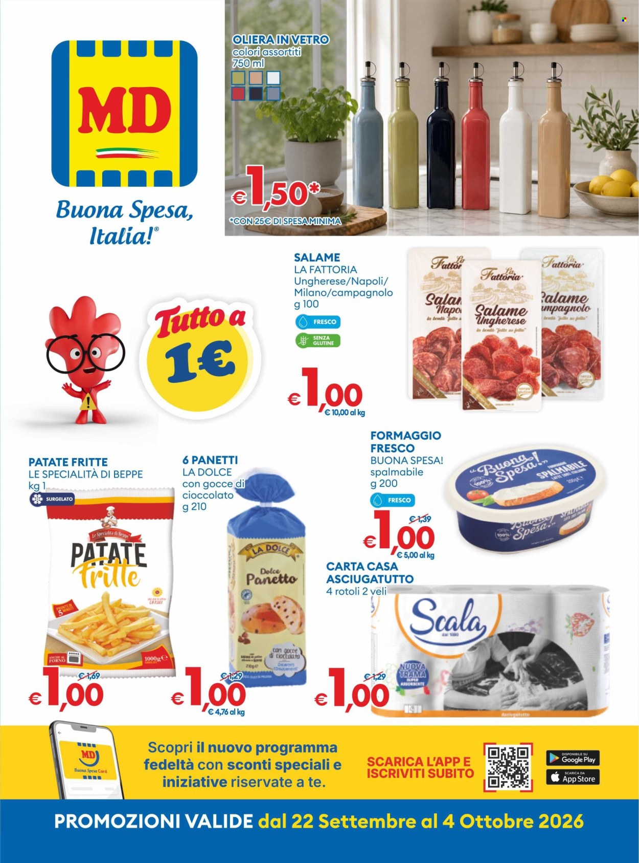 Volantino MD Discount - 22/9/2026 - 4/10/2026. Pagina 1