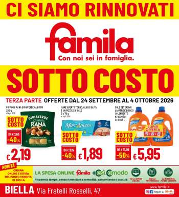 Volantino Famila - 24/9/2026 - 4/10/2026.