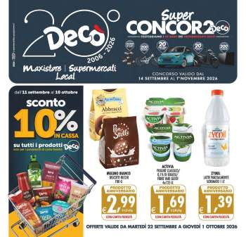 Volantino Deco - 22/9/2026 - 1/10/2026.