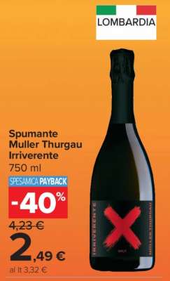 Spumante Muller Thurgau Irriverente
