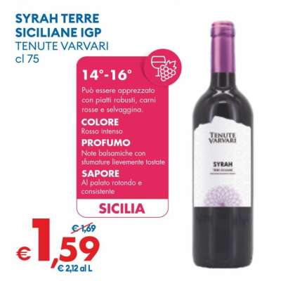 SYRAH TERRE SICILIANE IGP