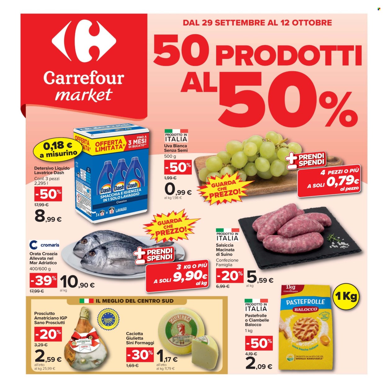 Volantino Carrefour - 29/9/2026 - 12/10/2026. Pagina 1