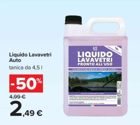 Liquido Lavavetri Auto