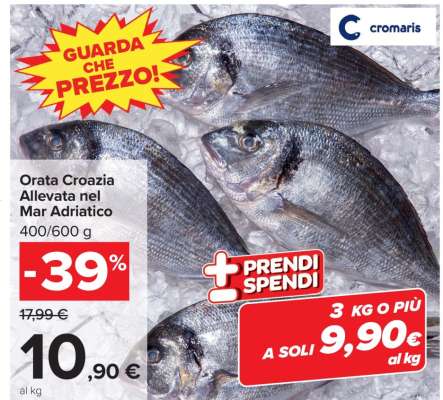 Orata Croazia Allevata nel Mar Adriatico