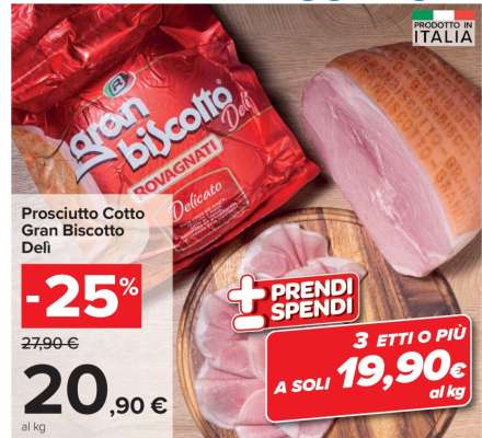 Prosciutto Cotto Gran Biscotto Delì