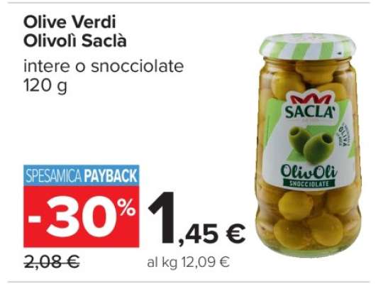 OLIVE VERDI OLIVOLÌ SACLÀ