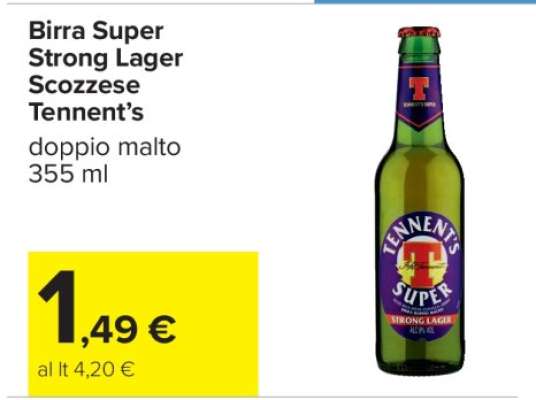 Birra Super Strong Lager Scozzese Tennent’s