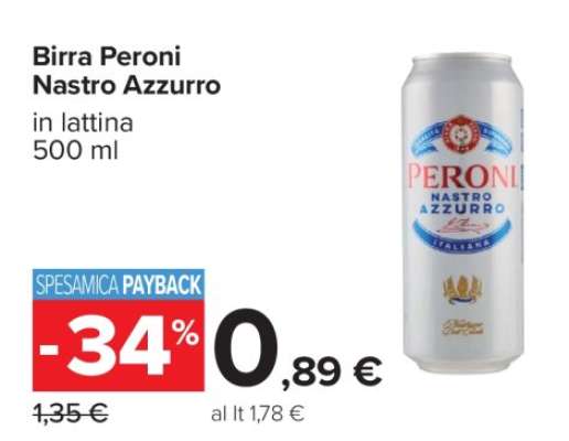 Birra Peroni Nastro Azzurro