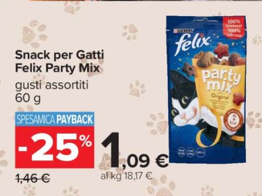 Snack per Gatti Felix Party Mix