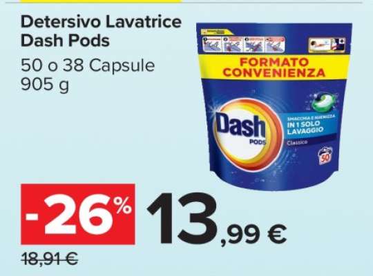 Detersivo lavatrice DASH Pods