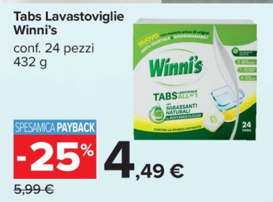Tabs Lavastoviglie Winni’s