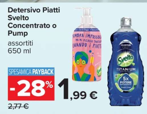 Detersivo Piatti Svelto concentrato o pump
