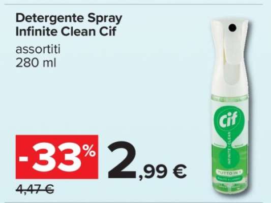 Detergente Spray Infinite Clean Cif