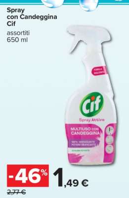 Spray con Candeggina Cif