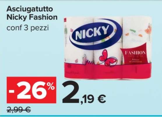 ASCIUGATUTTO NICKY FASHION