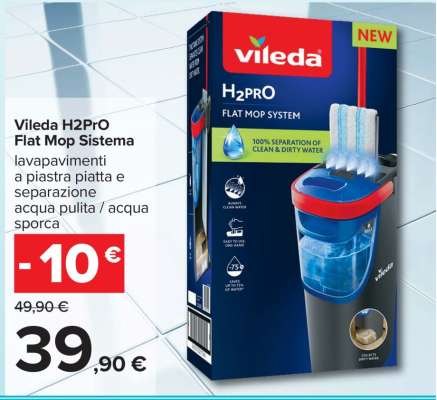 Vileda H2PRO Flat Mop Sistema
