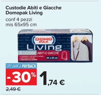 Custodie Abiti e Giacche Domopak Living