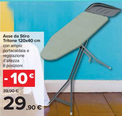 Asse da Stiro Tritone 120x40 cm