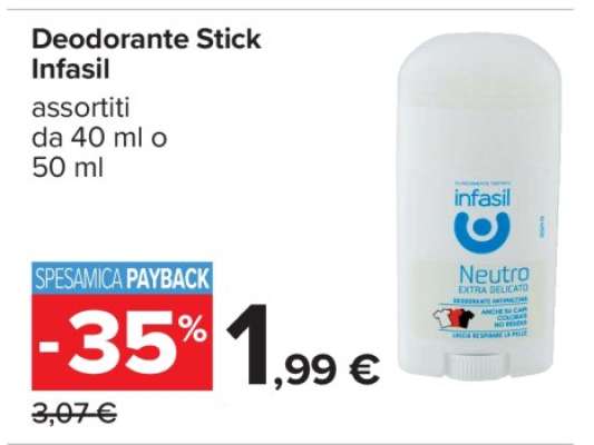 Deodorante Stick Infasil