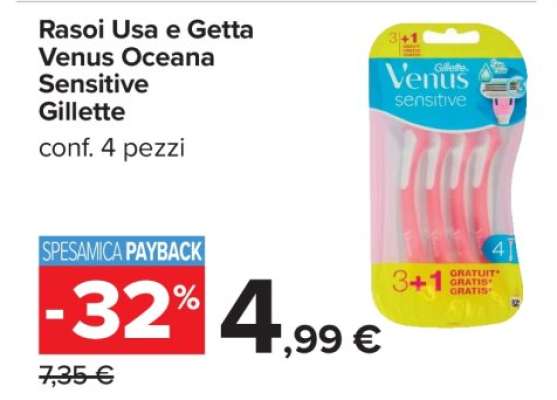Rasoi Usa e Getta Venus Oceana Sensitive Gillette