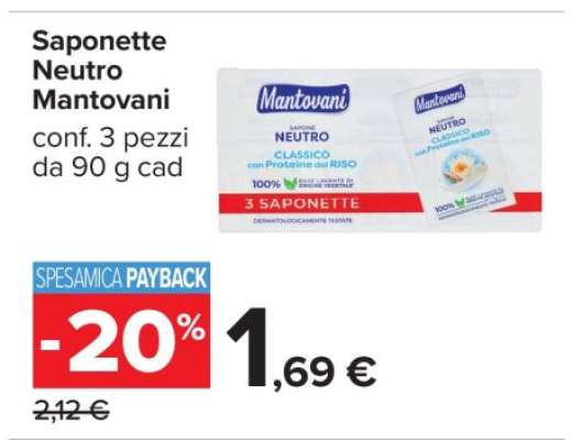 Saponette Neutro Mantovani