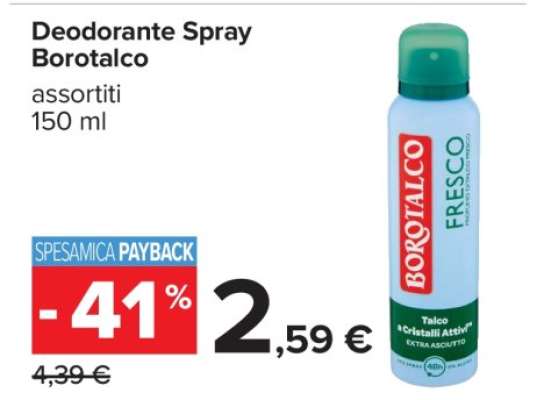 Deodorante spray Borotalco