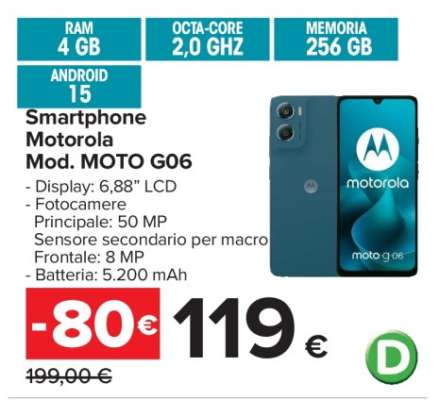 Smartphone Motorola Mod. MOTO G06