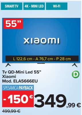 Tv QD-Mini Led 55” Xiaomi