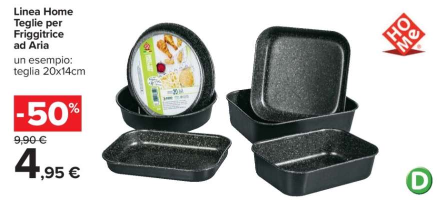 Linea Home Teglie per friggitrice ad aria