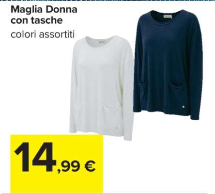 Maglia Donna con tasche