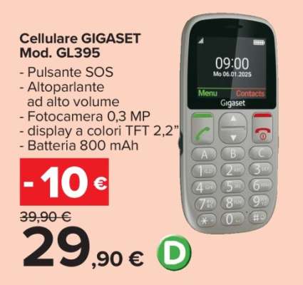 Cellulare GIGASET Mod. GL395