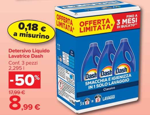 DETERSIVO LIQUIDO LAVATRICE DASH