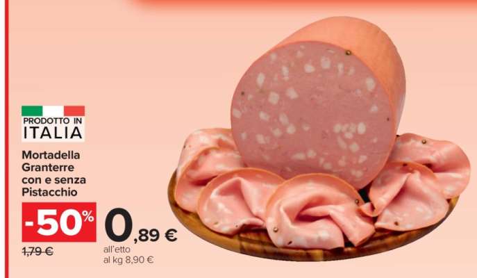 Mortadella Granterre con e senza Pistacchio