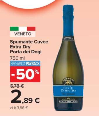Spumante Cuvèe Extra Dry Porta dei Dogi