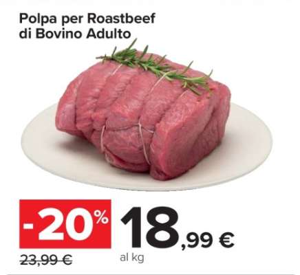 POLPA PER ROASTBEEF DI BOVINO ADULTO