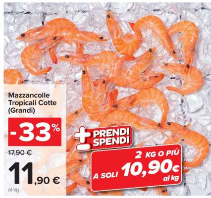 Mazzancolle Tropicali Cotte (Grandi)