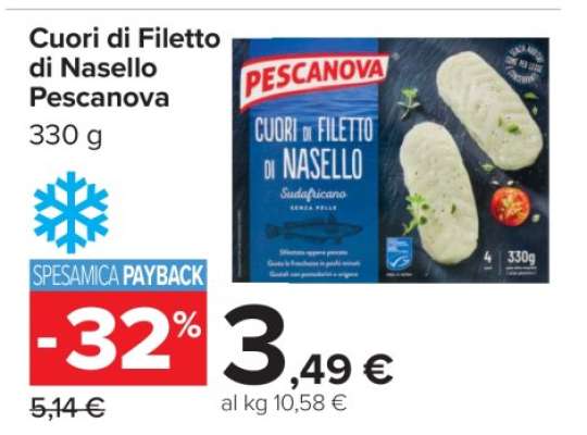 Cuori di Filetto di Nasello Pescanova