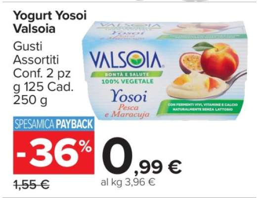 Yogurt Yosoi Valsoia