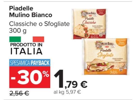 Piadelle Mulino Bianco