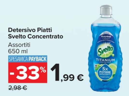Detersivo Piatti Svelto Concentrato