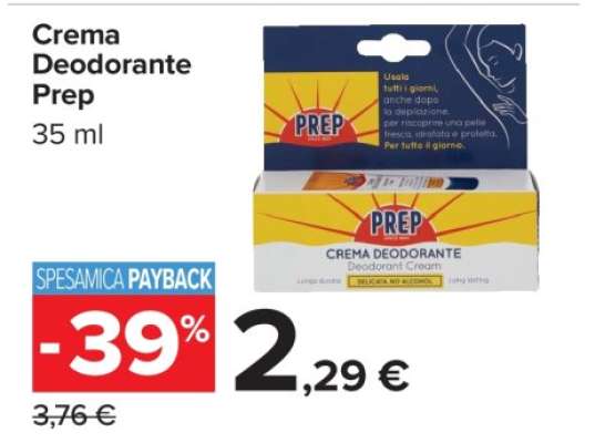 Crema Deodorante Prep